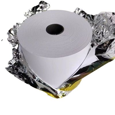 파란색 흑색 이미지 열용 종이 45-70GSM 장미 롤 은행권/팩스/산업용 ATM용