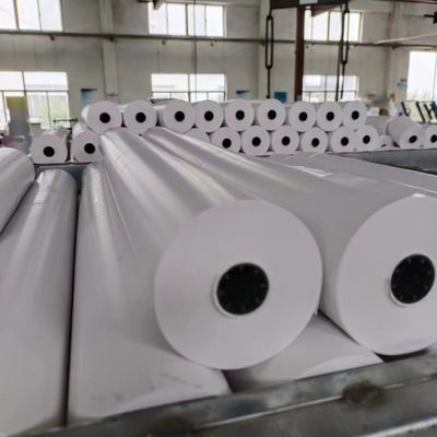 파란색 흑색 이미지 열용 종이 45-70GSM 장미 롤 은행권/팩스/산업용 ATM용