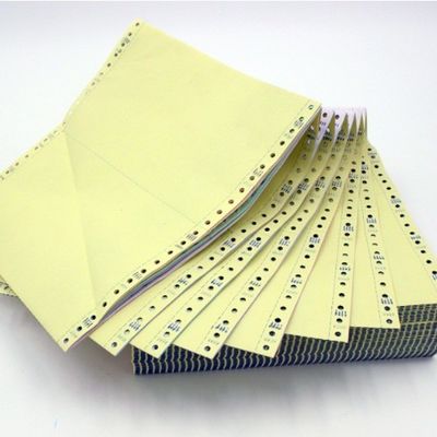 백색, 분홍색, 노란색, 파란색, 녹색을 위한 탄소 없는 종이