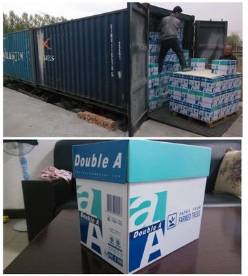 백색 A4 복사 종이 75gm 80gm 100% 처녀 목재 펄스로 만들어져 쓰기 및 복사용