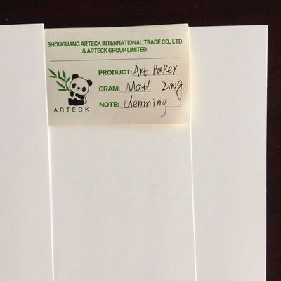 펄핑 유형 화학-기계 펄프 C2s 80gsm-250gsm 미술 종이 매트