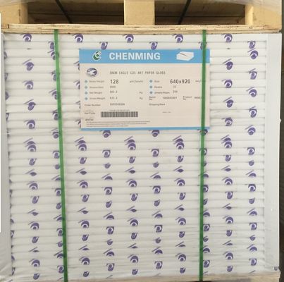 80-200gsm C2S/ 잡지 인쇄용 아트 종이 밝기 92% 종이 타입 쓰기 종이